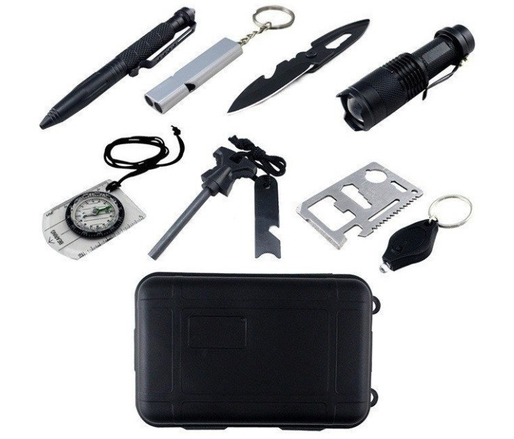 Туристичний набір для виживання 9 в 1, фото 1