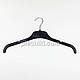 Плічка вішаки для одягу пластикові W-L38 чорного кольору, довжина 380 мм, фото 2
