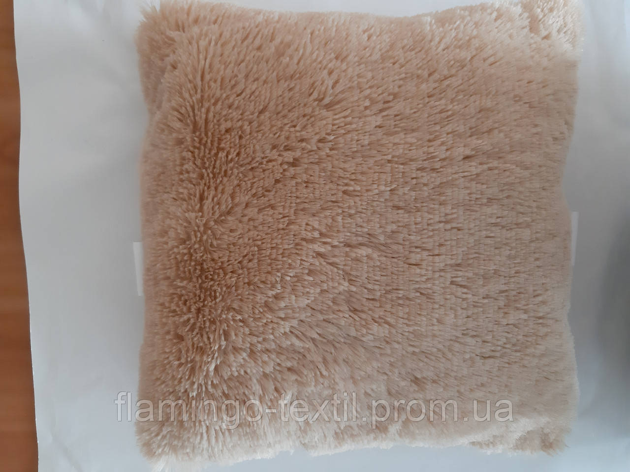 Подушка декоративная из страусиного пера 40х40 см - фото 1 - id-p979620879