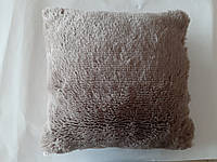 Подушка декоративна з страусячого пера 35х35 см