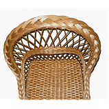Крісло плетене з лози Марті з ажурною спиною, фото 6