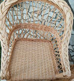 Крісло плетене з лози Марті з ажурною спиною, фото 4