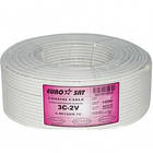 Кабель коаксіальний 3C2V, білий, 100 м