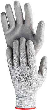 Рукавички робочі поліуретанові PU Hardy EN 388-4543, розмір XL, 12 пар