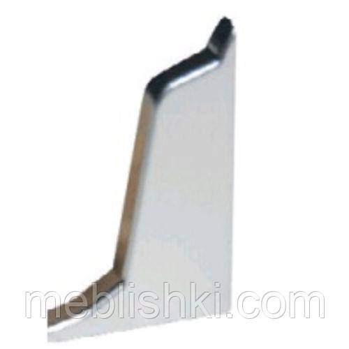 Закінчення для гладкого алюмінієвого плінтуса Z форма,леве, фото 1