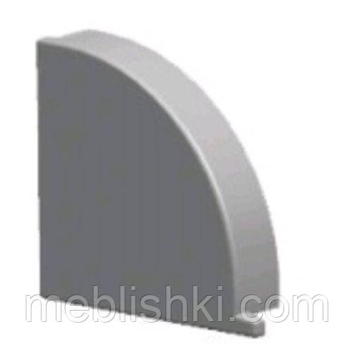 Закінчення для опуклого гладкого алюмінієвого плінтусу, польове, фото 1
