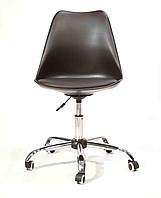 Офисный пластиковый стул на колесиках Milan Office, черный 04