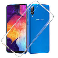 Чохол Ou Case для Samsung Galaxy A50 Unique Skid Silicone, Transparent
