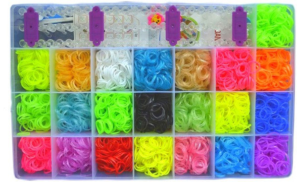 Набір для плетіння Loom Bands 7000 шт + світні. Новинка., фото 1