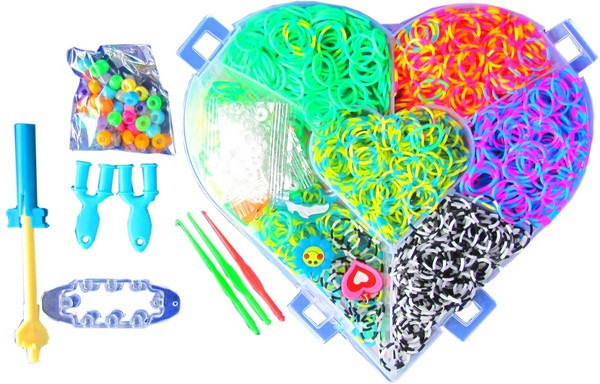 Набір для плетіння Loom Bands "Серце", 6000 шт. Новинка., фото 1