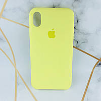 Силиконовый чехол Apple Silicone Case для iPhone XS MAX Жёлтый