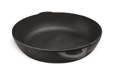 Сковороди чавунні з маленькими литими ручками (вушками), термооброблені