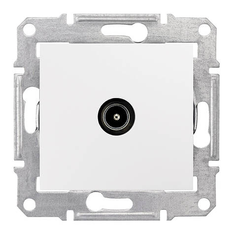 Розетка TV кінцева біла Sedna Schneider Electric SDN3201621, фото 1