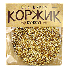 Коржик "Кунжут" без цукру, 45г-50г, 60шт/ящ