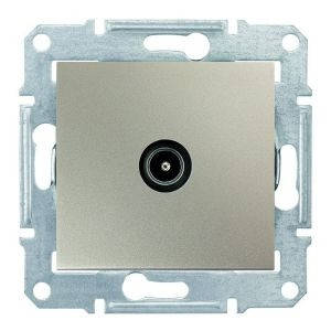 Розетка TV кінцева титан Sedna Schneider Electric SDN3201668, фото 1