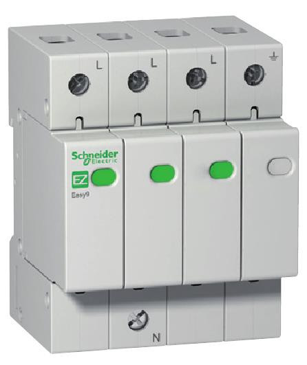 Пристрій захисту від імпульсних перенапруження EZ9 3Р + N / 45кА / 20ка / 1,5кВ, фото 1