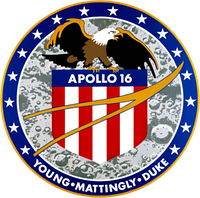 Патч шашивка Космическая программа Аполлон 16 Миссия NASA