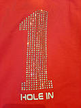 Шикарна футболка-поло Backspin з камінням сваровські, супер якість, розмір М, фото 6