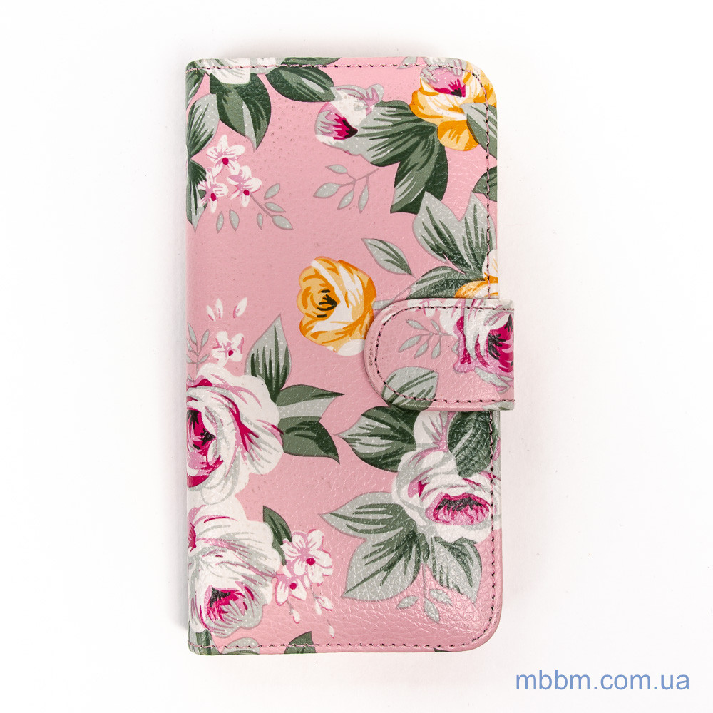 Чехол Book-case universal L pink flowers, фото 1