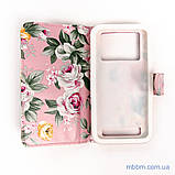 Чехол Book-case universal L pink flowers, фото 3