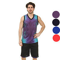 Форма баскетбольная мужская Space 8007 (баскетбольная форма): 4 цвета, размер L-5XL (рост 160-190см)
