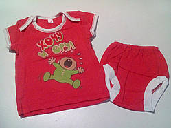 Комплект ясельний, розмір 48 (68-74), модель 120076111ш ТОКУ ТА ОРУ — корал