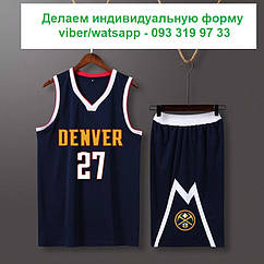 Синя форма Murray No27 (майка + шорти) Мюррей Джамал Denver Nuggets команда