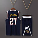 Синя форма Murray No27 (майка + шорти) Мюррей Джамал Denver Nuggets команда, фото 3