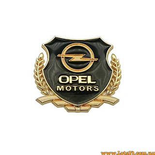 Авто значок Opel Motors 3D наклейка на автомобиль бус машину капот
