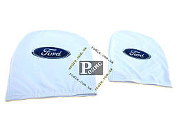 Чохол підголівника з логотипом Ford білий (2 шт.)