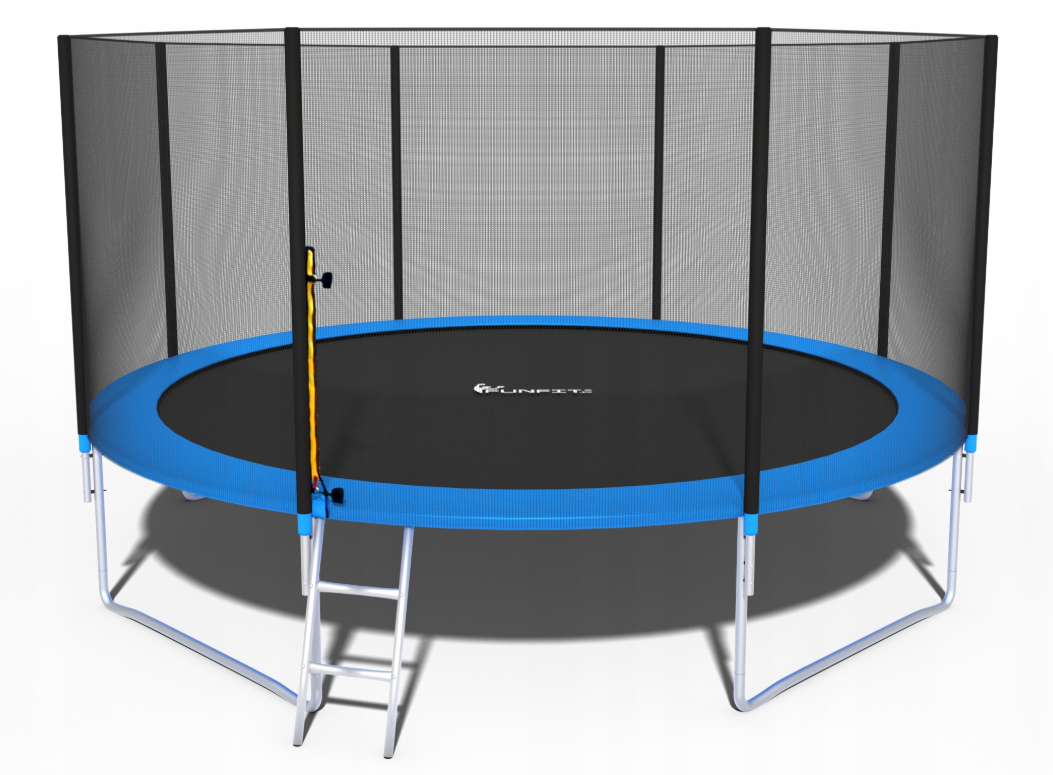 Батут Fun-Fit 14ft/435 см для всієї родини зі сходами