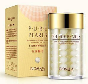 Нічна поживна маска для обличчя Bioaqua Pure Pearls з натуральною перловою пудрою, 120 g