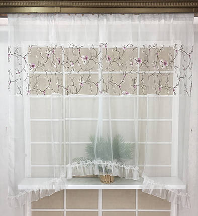 Тюль арка "Зефір", Сакура Бузок, фото 1