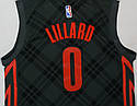 Чорна майка Ліллард Портленд Nike Lillard No0 Portland Trail Blazers, фото 4