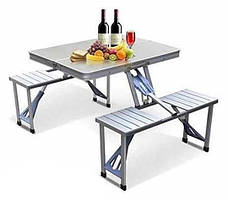 Розкладний стіл зі стільцями Aluminum Picnic Table