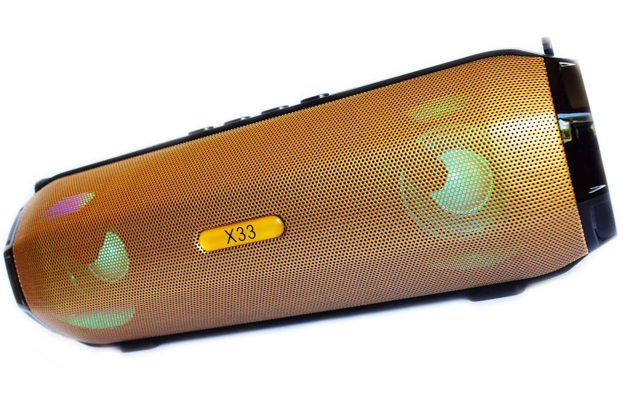 Bluetooth-стереоколонка BAZUKA X33 з кольоромузкою