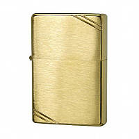 Зажигалка ZIPPO Vintage Brushed Brass Gold (240) wattra