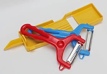 Багатофункціональний набір овочечисток із платформою 2в1: для чищення та моркви по-корейськи