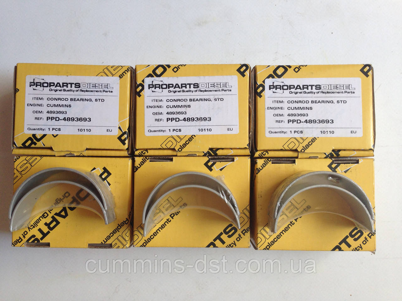 Вкладиші шатунні на двигун Cummins 6B, 6BT, 6BTA