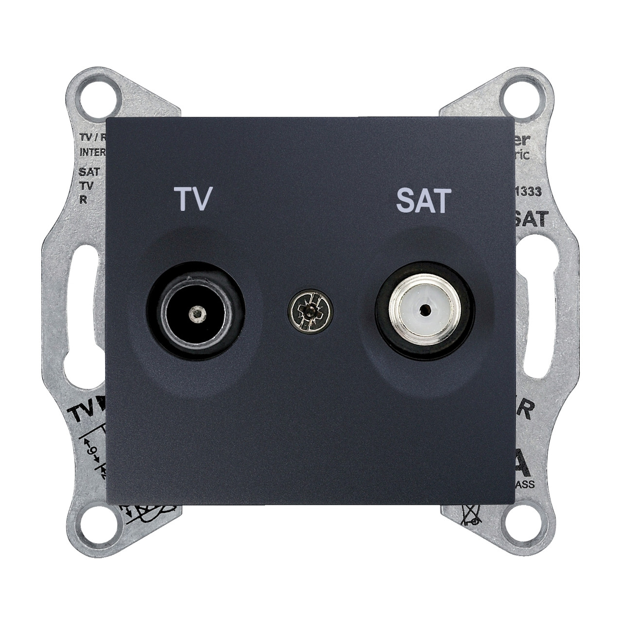 Розетка TV/SAT кінцева графіт Sedna Schneider Electric SDN3401670