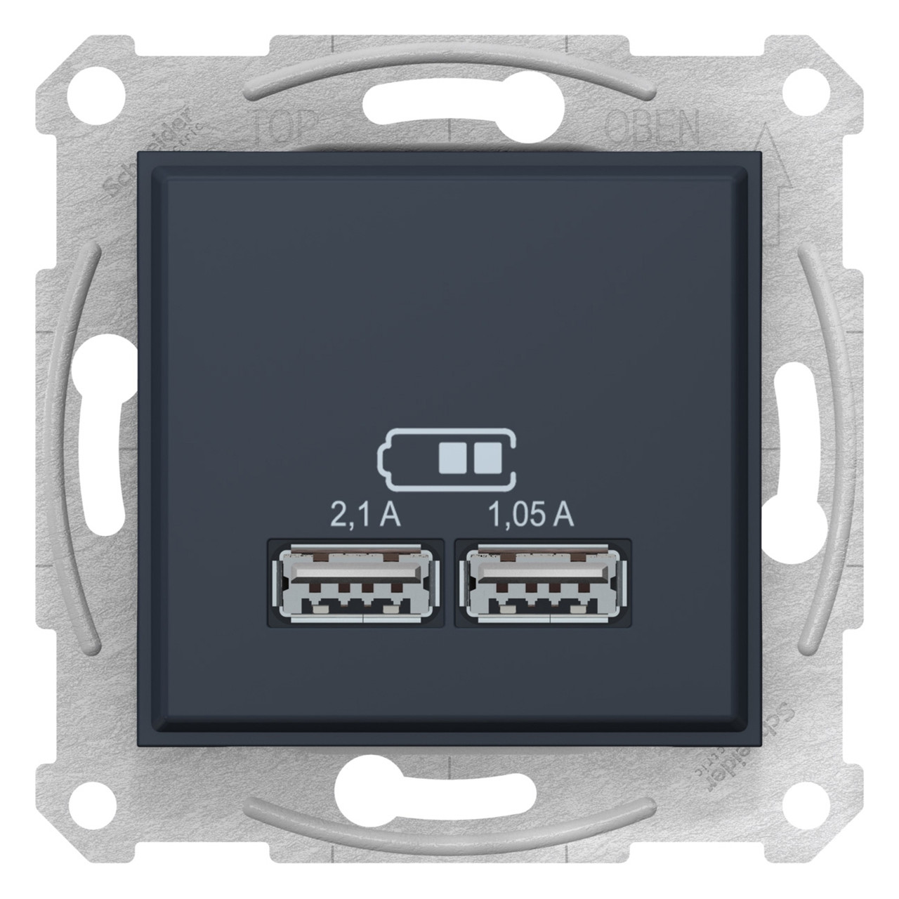 Розетка USB 2,1A графіт Sedna Schneider Electric SDN2710270