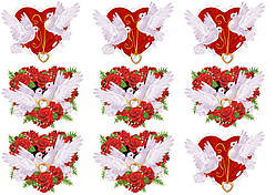 Любов 123 Вафельна картинка 