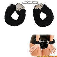 Пухнасті наручники для рольових ігор кайданки для дорослих БДСМ пута металеві кайданки BDSM 18+