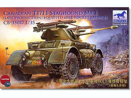 Canadian T17E1 Staghound Mk.I (Late Production with 60LB Rocket Launchers) 1/35 BRONCO MODELS 35017