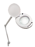 Лампа-лупа 6027K-H LED 3D 12 W 60 LED 3 діоптрії, сріблястий обідок, "Холодне" світло, 12W, фото 3