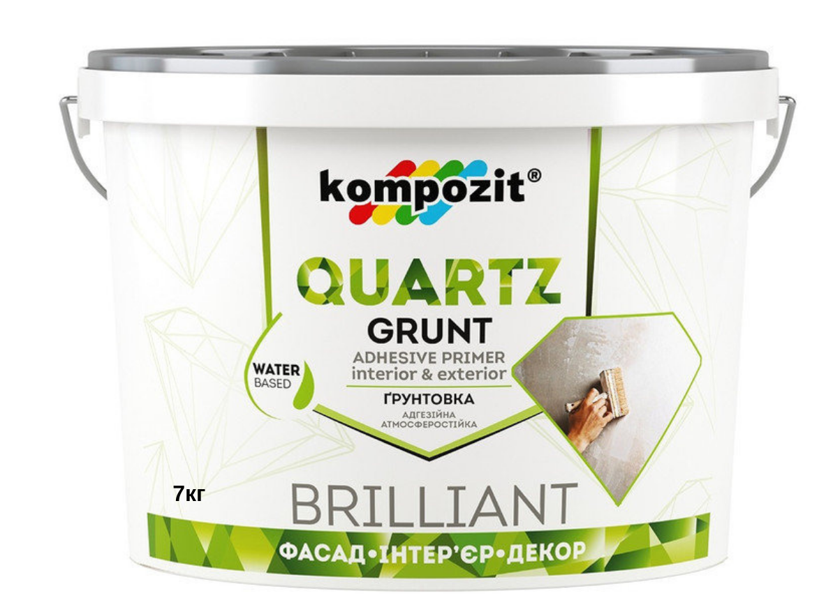 Грунтовка адгезійна Kompozit Quartz Grunt 7кг, фото 1