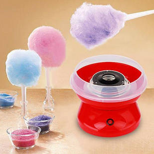 Апарат для солодкої вати Cotton Candy Maker + палички в подарунок Червоний