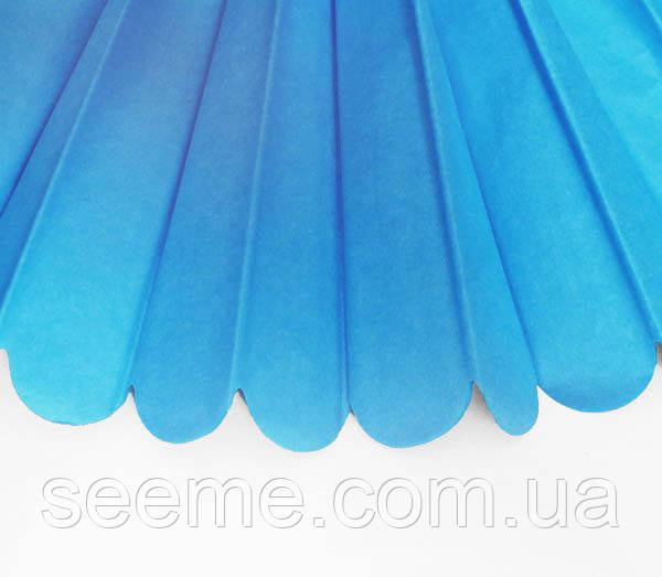 Паперові помпони з тиш'ю «Turquoise», діаметр 25 см.
