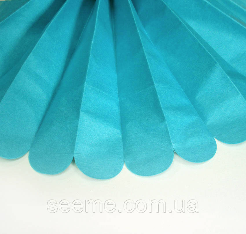 Бумажные помпоны из тишью «Aquamarine», диаметр 25 см. - фото 1 - id-p398249502