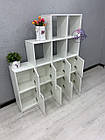 Пристінний стелаж із ячейками, перегородка в кімнату, фото 3